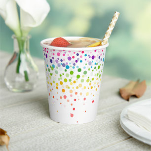 Farbenfroher Spritzer   Feiern Pappbecher