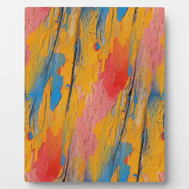 Farbenfroher Spritzer Fotoplatte (Vorderseite)