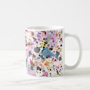 Farbenfroher Spritzer Kaffeetasse