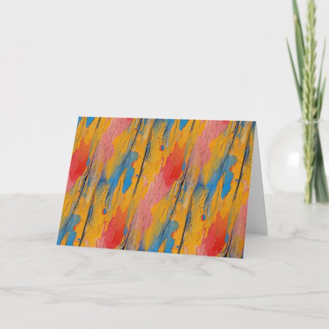 Farbenfroher Spritzer Karte (Vorderseite)