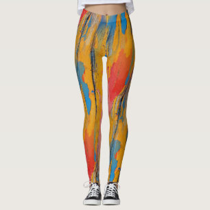 Farbenfroher Spritzer Leggings