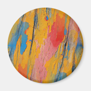 Farbenfroher Spritzer Magnet