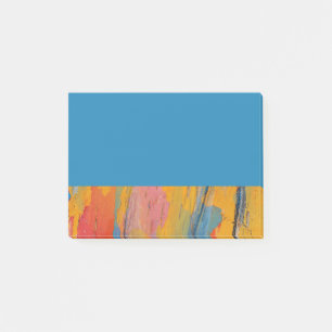 Farbenfroher Spritzer Post-it Klebezettel