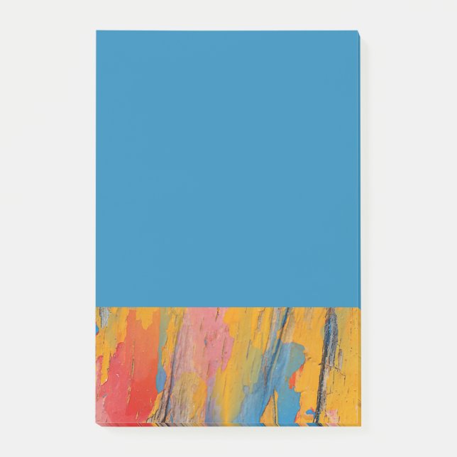 Farbenfroher Spritzer Post-it Klebezettel (Vorderseite)