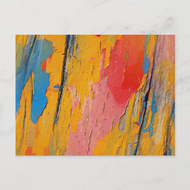 Farbenfroher Spritzer Postkarte (Vorderseite)