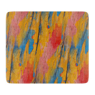 Farbenfroher Spritzer Schneidebrett