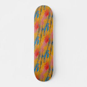 Farbenfroher Spritzer Skateboard