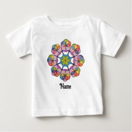 Farbenfroher Stift Gezeichnet Geometrisches Mandal Baby T-shirt