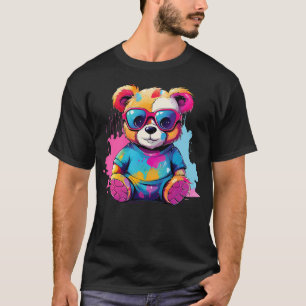 Farbenfroher Teddybär T-Shirt