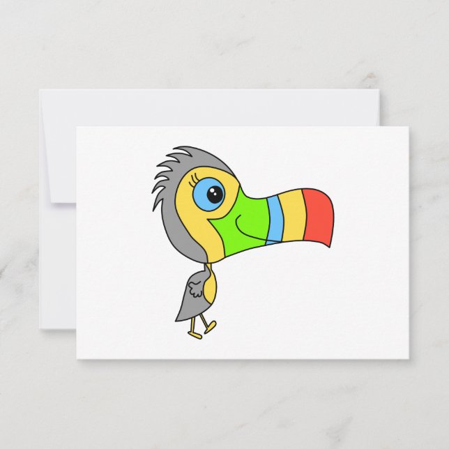 Farbenfroher Toucan Bird. RSVP Karte (Vorderseite)
