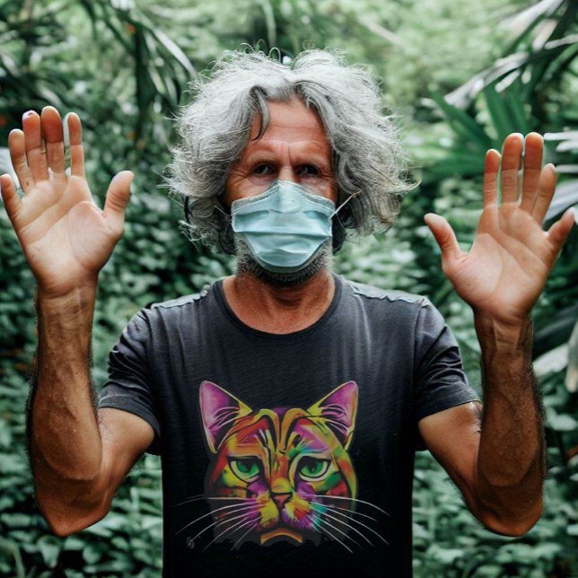 Farbenfroher, trauriger T - Shirt (Von Creator hochgeladen)