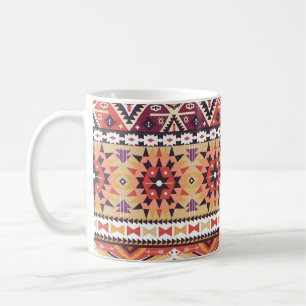 Farbenfroher tribaler Stil, lebendiges nahtloses M Kaffeetasse