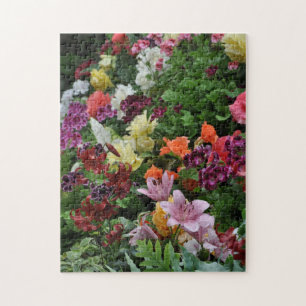 Farbenfroher tropischer Garten Puzzle