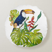 Farbenfroher Tukan Aquarell Tropischer Vogel