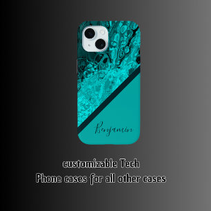 farbenfroher türkisfarbener cooler Marmor Case-Mate iPhone Hülle