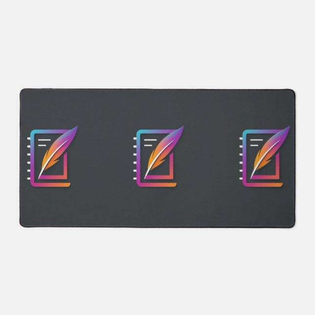 Farbenfroher Vater Schreibtischunterlage (Vorderseite)