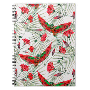 Farbenfroher Vogel des Paradieses stilvoll Notizblock