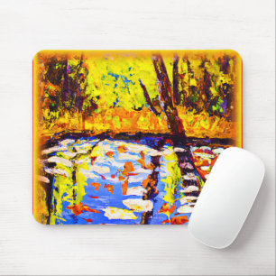 Farbenfroher Waldsumpf. Jetzt kaufen Mousepad