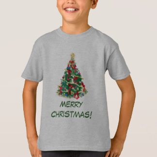 Farbenfroher Weihnachtsbaum: Vector Art: T-Shirt