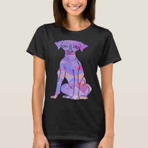 Farbenfroher Whippet T-Shirt
