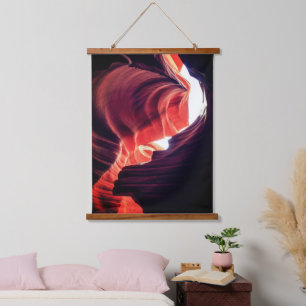 Farbenfroher Wüstenschlauch, VS 3 Hängeband Wandteppich Mit Holzrahmen