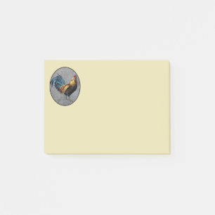 Farbenfroher Zwerghahn Post-it Klebezettel