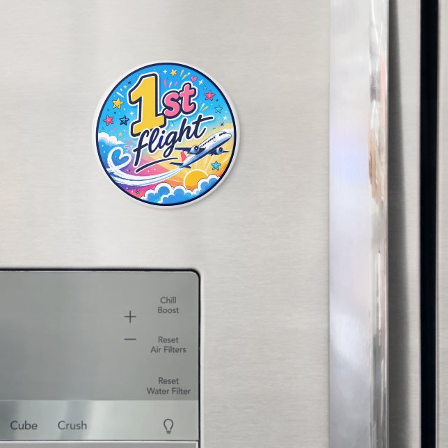 Farbenfrohes 1. Flugzeugsouvenir Magnet (In Situ (Kühlschrank))