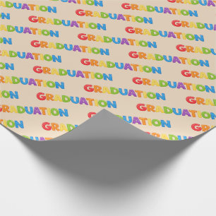 Farbenfrohes Abschluss-Verpackungspapier Geschenkpapier