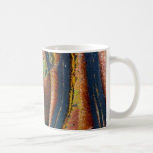 Farbenfrohes Abstrakt eines Tigerauges Tasse