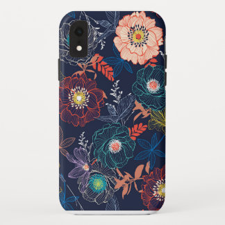 Farbenfrohes abstraktes Blumendesign Case-Mate iPhone Hülle