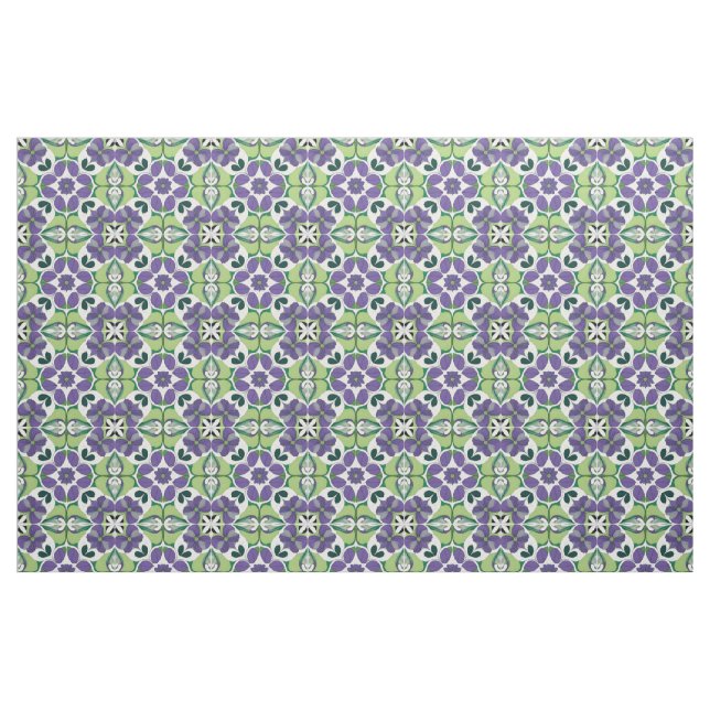 Farbenfrohes abstraktes Blumendesign Stoff (Fat Quarter (45,7 x 55,9 cm))