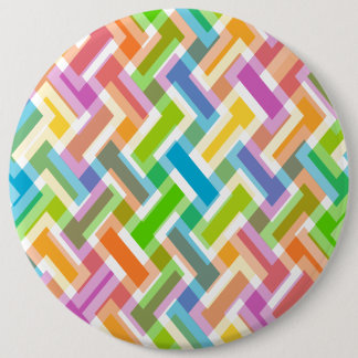 Farbenfrohes abstraktes geometrisches Muster Button