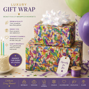 Farbenfrohes abstraktes Geschenkpapier