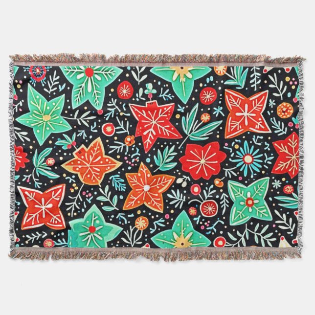 Farbenfrohes abstraktes Holiday-Design Decke (Vorderseite)