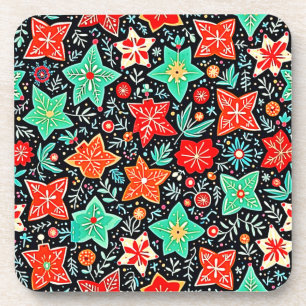 Farbenfrohes abstraktes Holiday-Design Getränkeuntersetzer