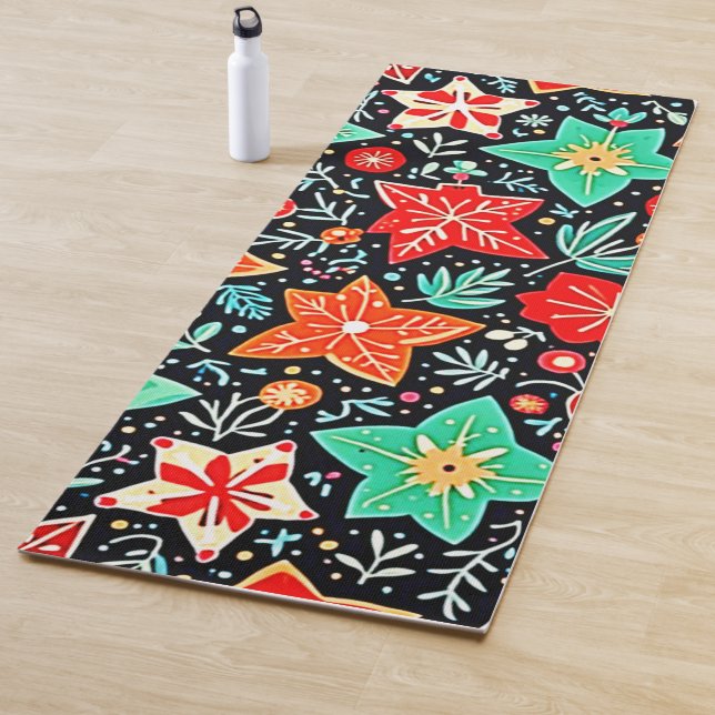 Farbenfrohes abstraktes Holiday-Design Yogamatte (Beispiel)