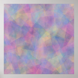 Farbenfrohes abstraktes Illusionsmuster Poster