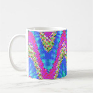 Farbenfrohes abstraktes Muster 1 Kaffeetasse