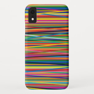 Farbenfrohes abstraktes Streifendesign Case-Mate iPhone Hülle