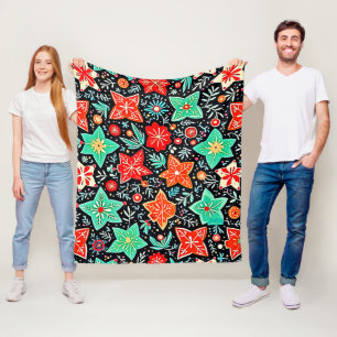 Farbenfrohes abstraktes Urlaubsdesign Fleecedecke
