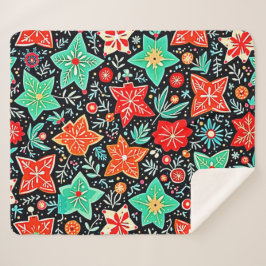 Farbenfrohes abstraktes Urlaubsdesign Sherpadecke