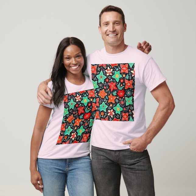 Farbenfrohes abstraktes Urlaubsdesign T-Shirt (Unisex)