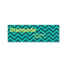 Farbenfrohes Aqua Grün Gelb Chevron Muster