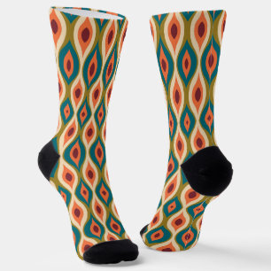 Farbenfrohes ästhetisches geometrisches Muster aus Socken