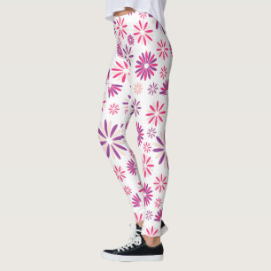 Farbenfrohes Blumenmuster Design Leggings