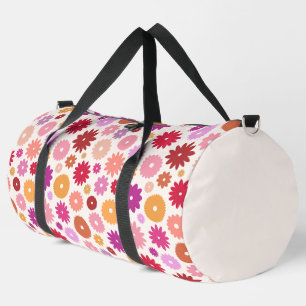 Farbenfrohes Blütenmuster Duffle Bag