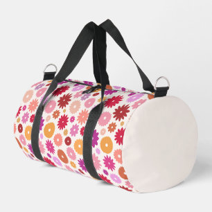 Farbenfrohes Blütenmuster Duffle Bag