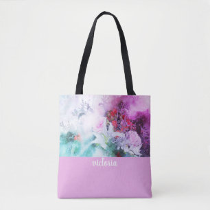 Farbenfrohes botanisches Gartenmonogramm