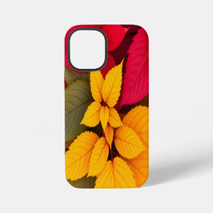 Farbenfrohes botanisches Herbstlaubdesign iPhone 12 Mini Hülle