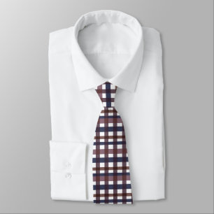 Farbenfrohes Buffalo-Karo Gingham Krawatte